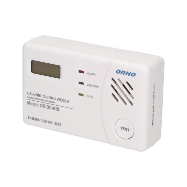 Battery operated carbon monoxide detector