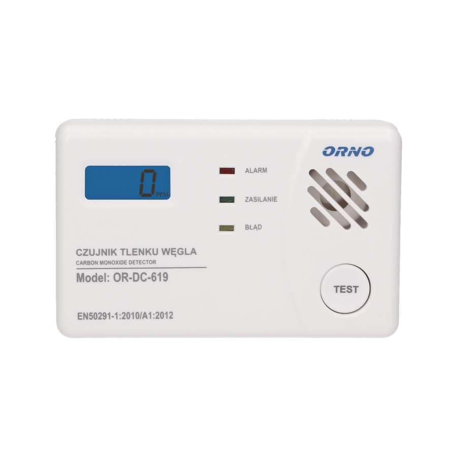 Battery operated carbon monoxide and smoke detector set