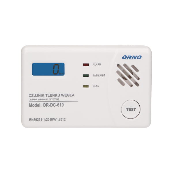 Battery operated carbon monoxide and smoke detector set