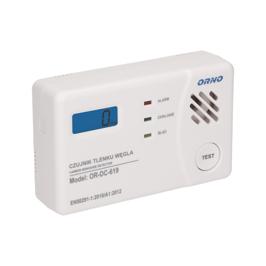 Battery operated carbon monoxide and smoke detector set