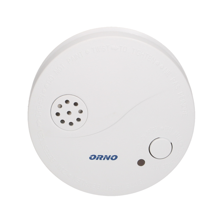 Battery operated carbon monoxide and smoke detector set
