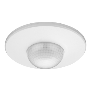 Czujnik ruchu i obecności 360°, IP20, 2000W, 3 sensory, regulacja zasięgu Ø3m-20m, biały