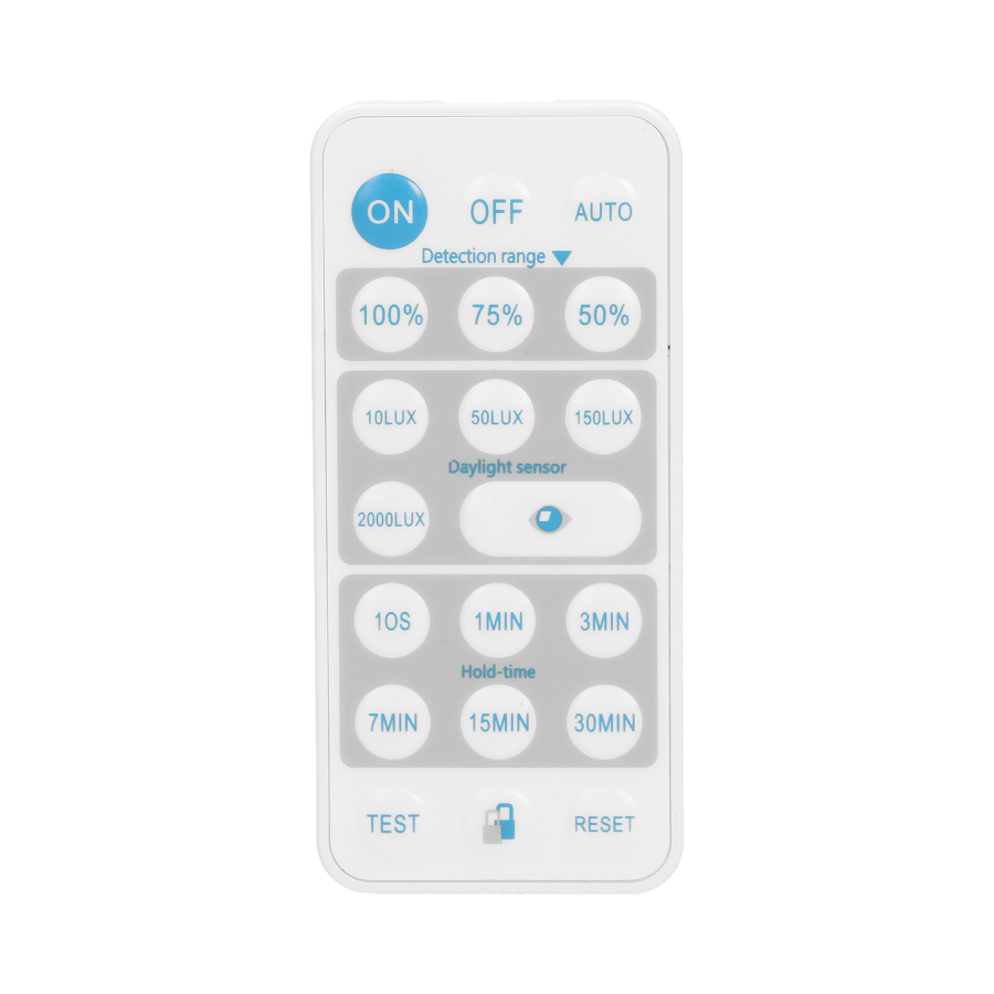 Ultra flat PIR motion sensor 360° with remote control