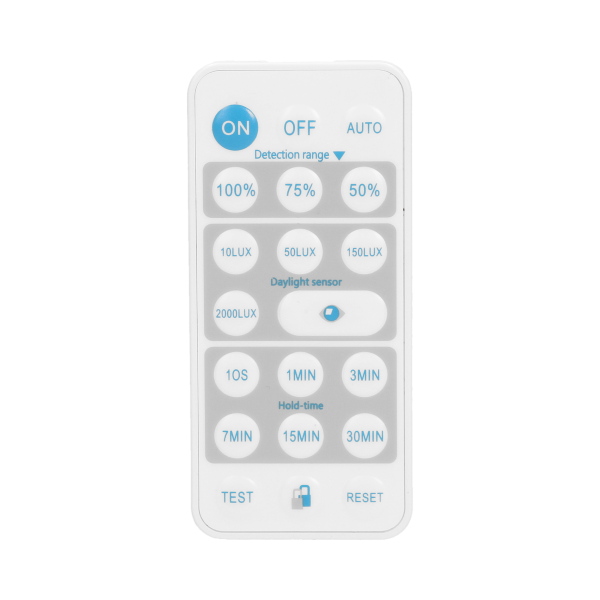 Ultra flat PIR motion sensor 360° with remote control