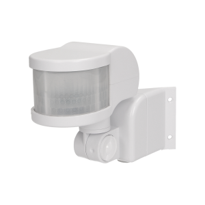 Czujnik ruchu rogowy, 2 sensory 270°, IP44, biały *