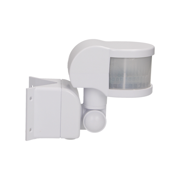 Czujnik ruchu rogowy, 2 sensory 270°, IP44, biały *