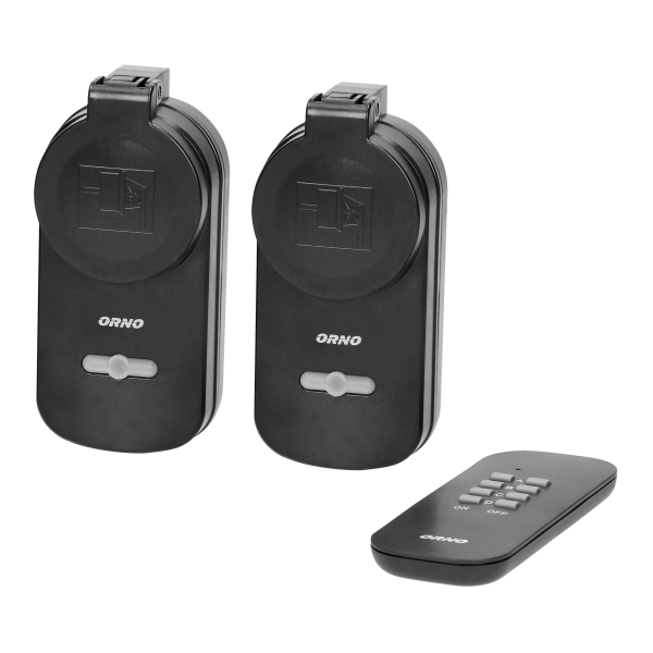 Outdoor wireless sockets with remote control, 2+1, IP44, Schuko