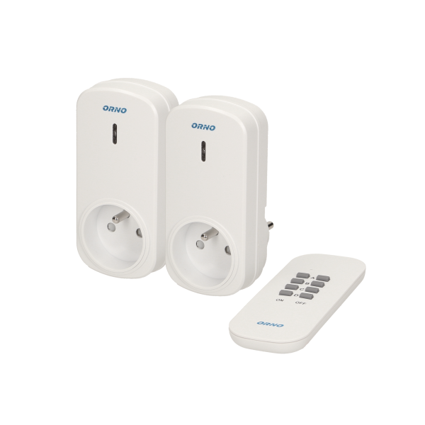 Set of wireless sockets with remote control, 2+1