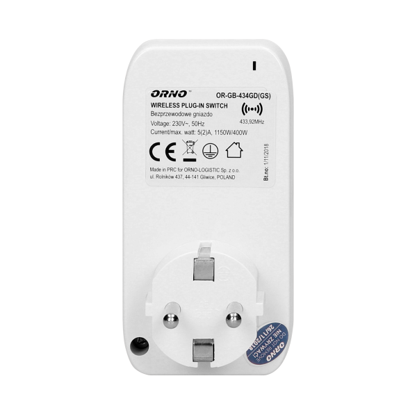 Set of wireless sockets with remote control and timer function, 3+1