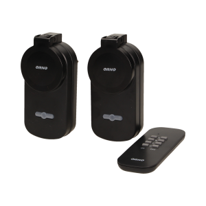 Zestaw bezprzewodowych gniazd sterowanych pilotem 2+1, IP44