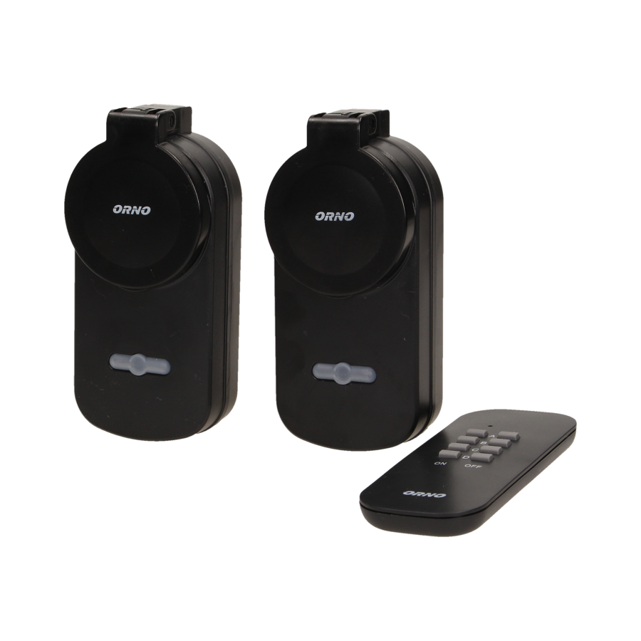 Set of outdoor wireless sockets with remote control, 2+1