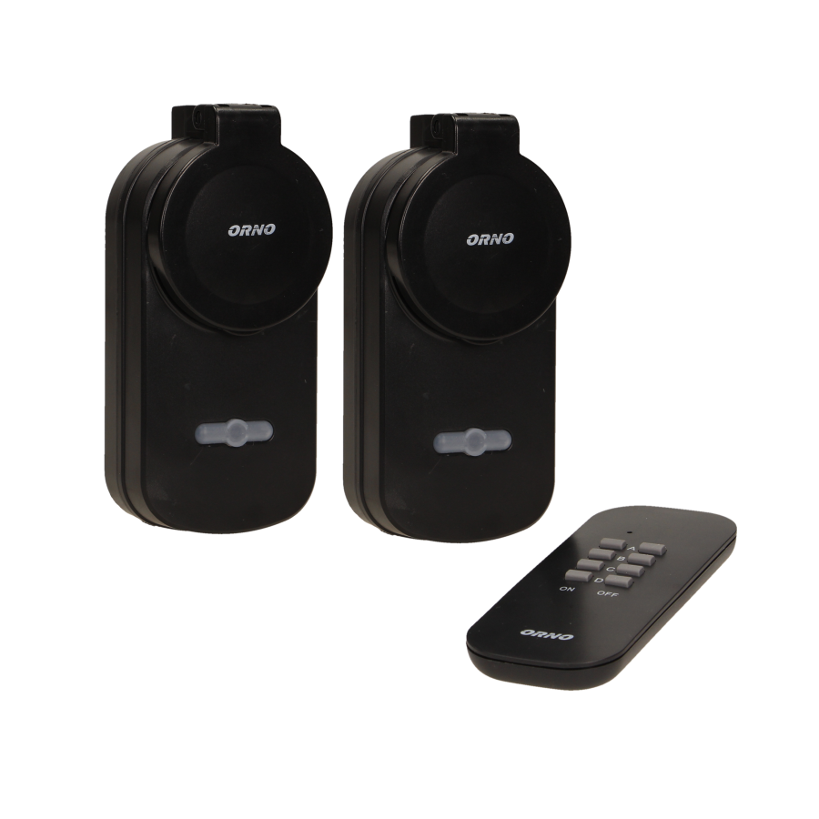Set of outdoor wireless sockets with remote control, 2+1