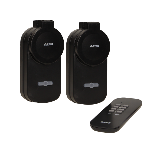 Set of outdoor wireless sockets with remote control, 2+1
