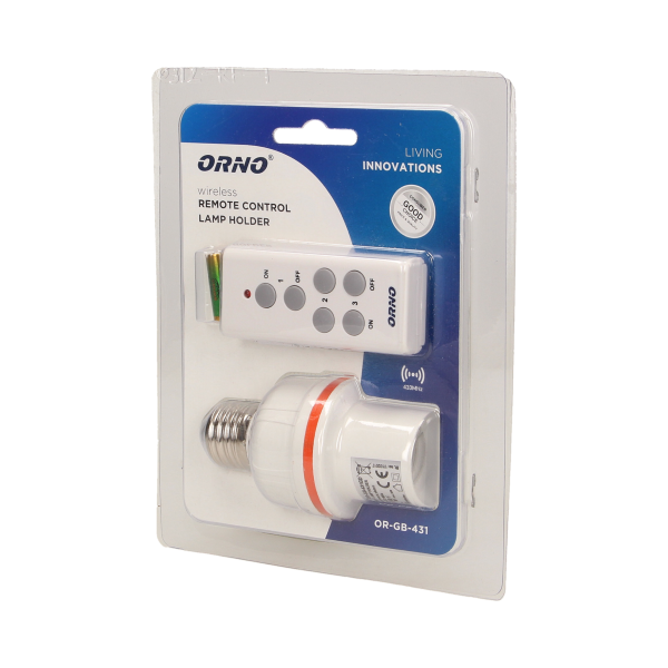 Bezprzewodowe gniazdo żarówki sterowane pilotem, gwint E27