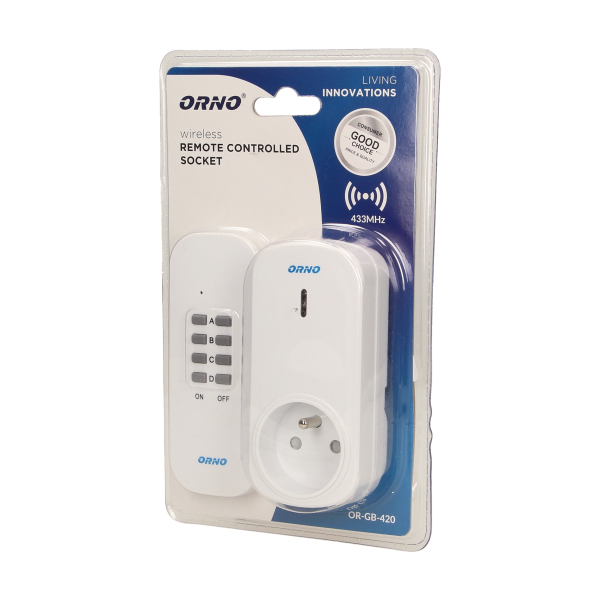 Wireless socket with remote control, 1+1