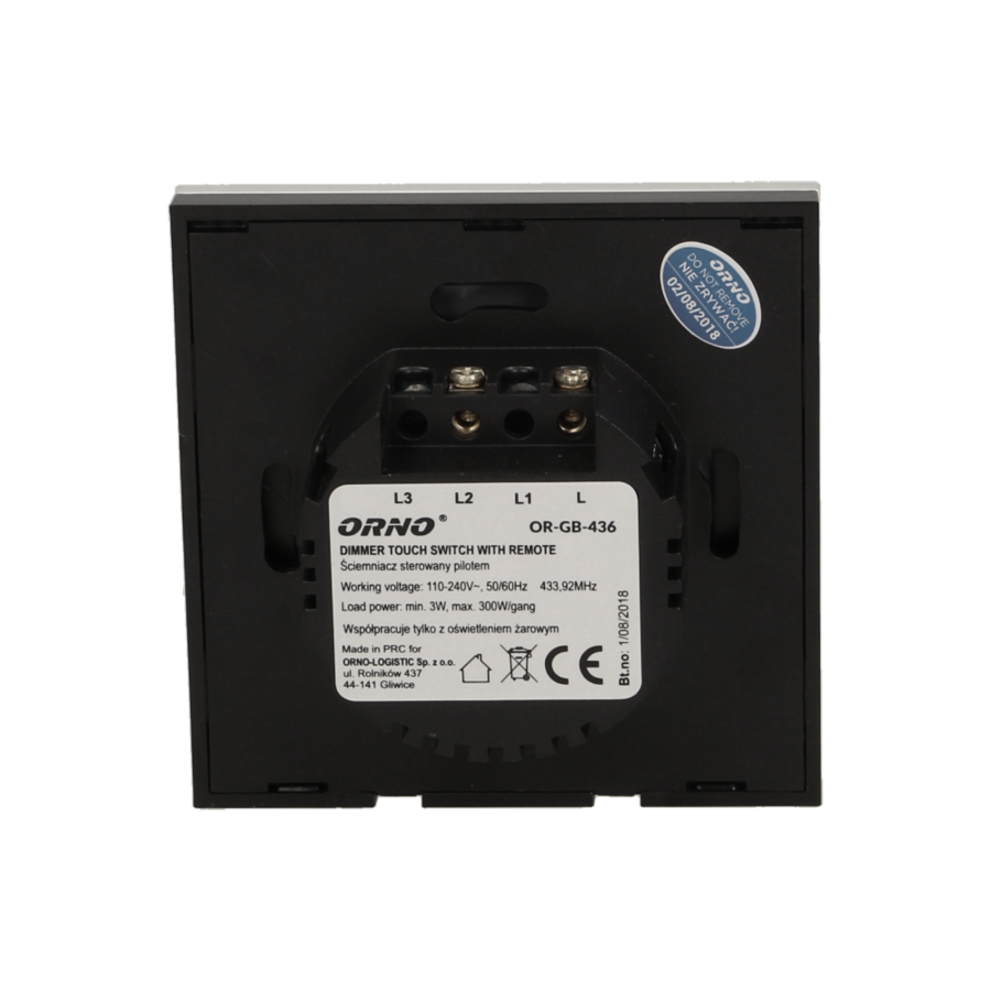 Wireless touch dimmer with remote control 3+1