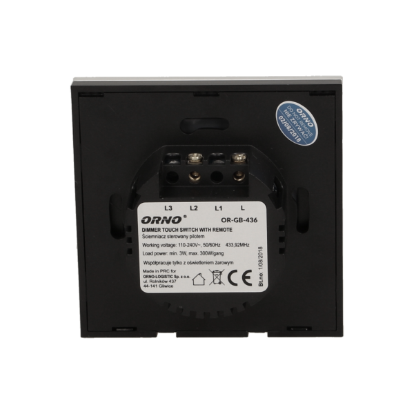 Wireless touch dimmer with remote control 3+1