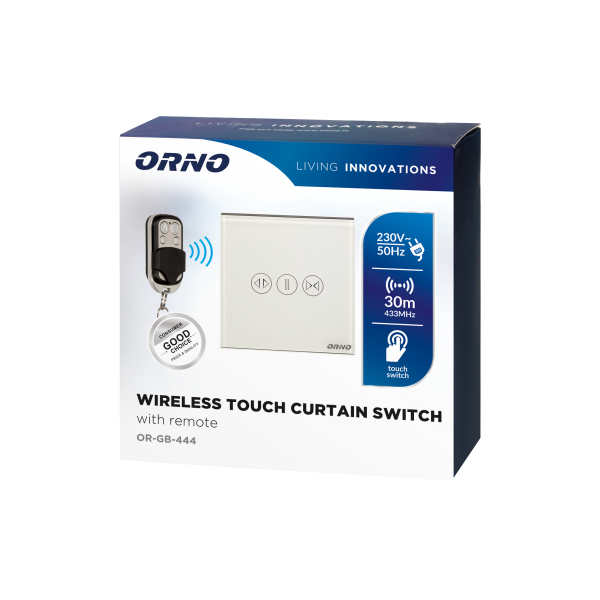 Wireless blinds switch with remote control