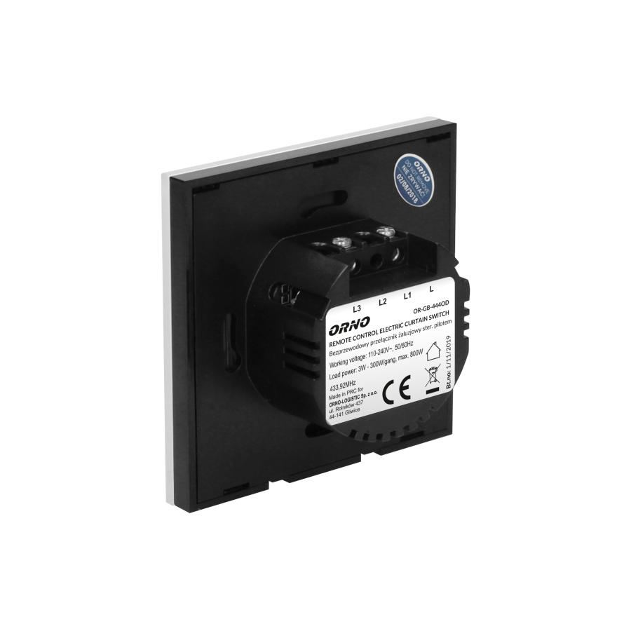 Wireless blinds switch with remote control