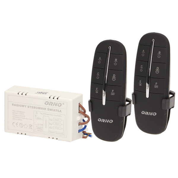3-channels wireless switch with 2 remote controls