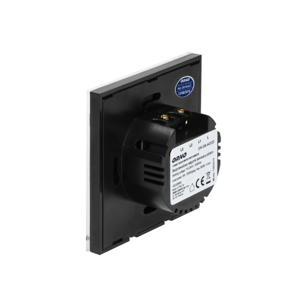 Wireless, 1 gang touch switch with remote control