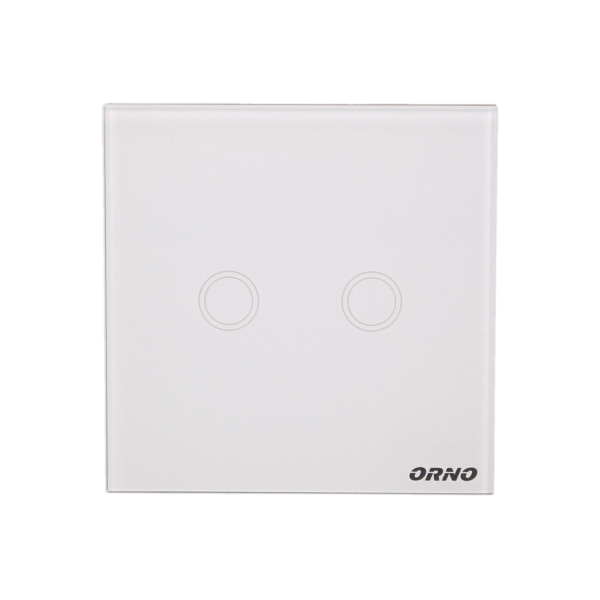 Wireless, 2 gang touch switch with remote control