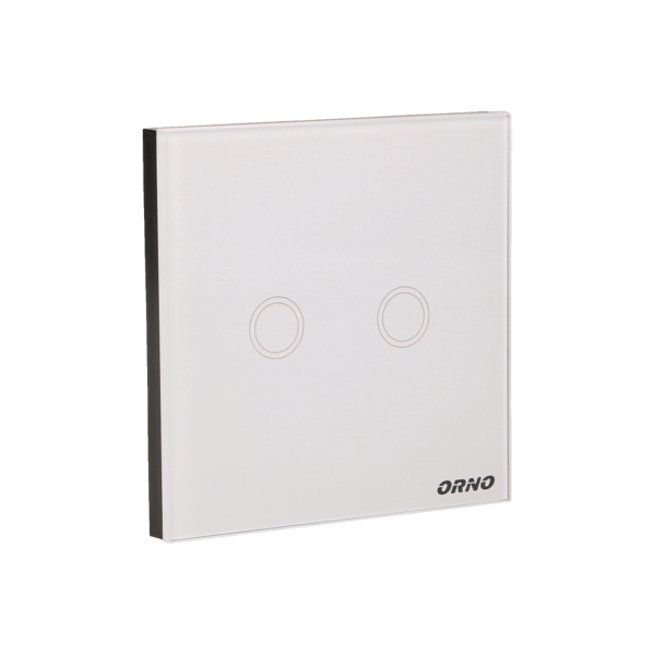 Wireless, 2 gang touch switch with remote control