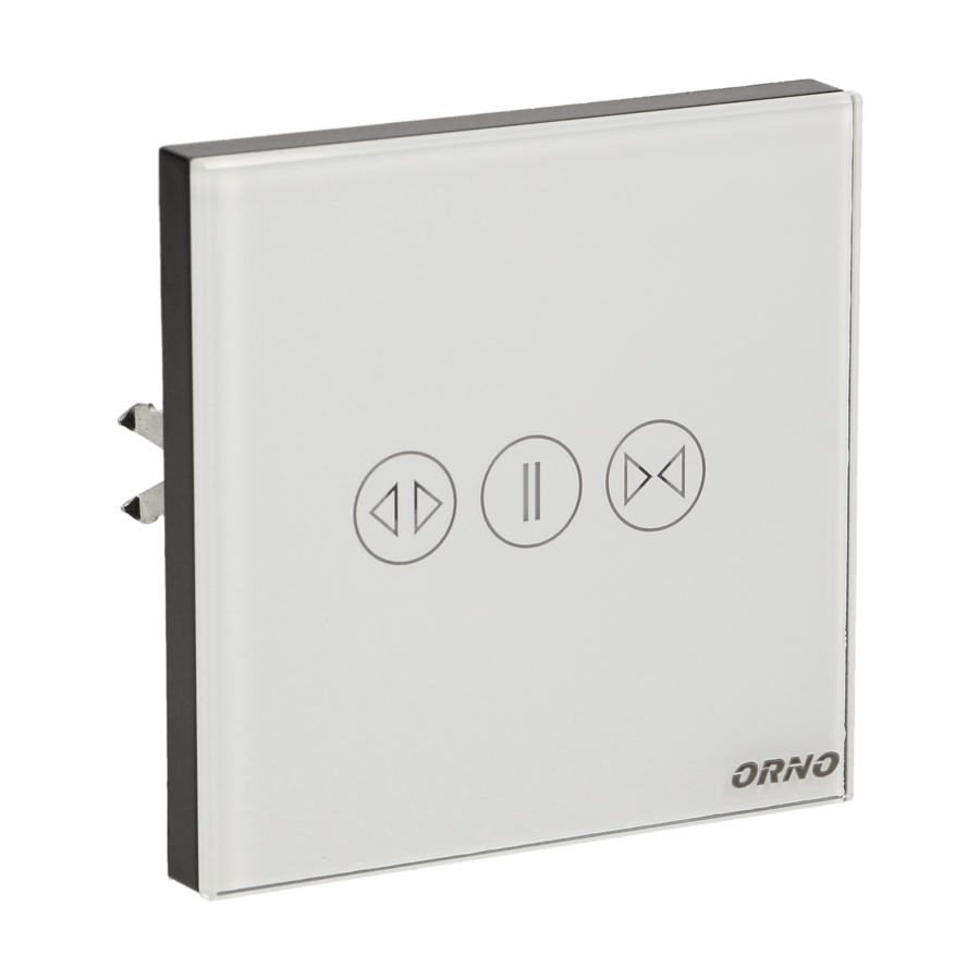 Wireless, touch curtain switch with remote control