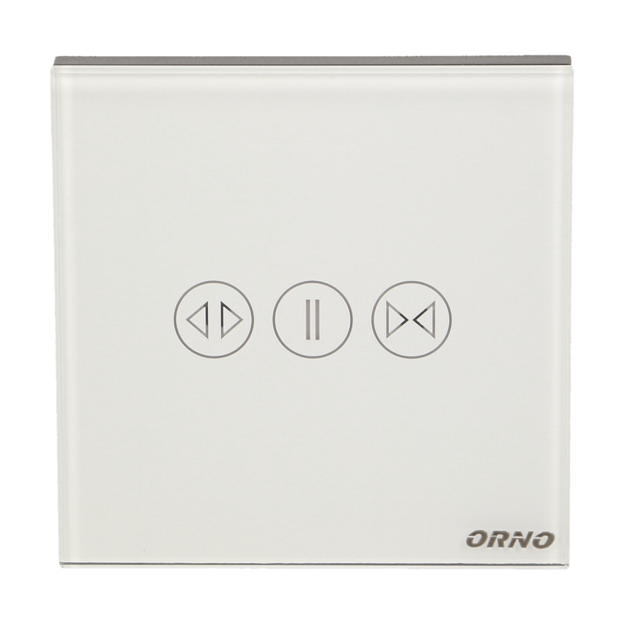 Wireless, touch curtain switch with remote control