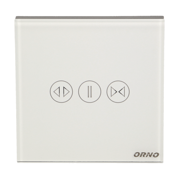 Wireless, touch curtain switch with remote control