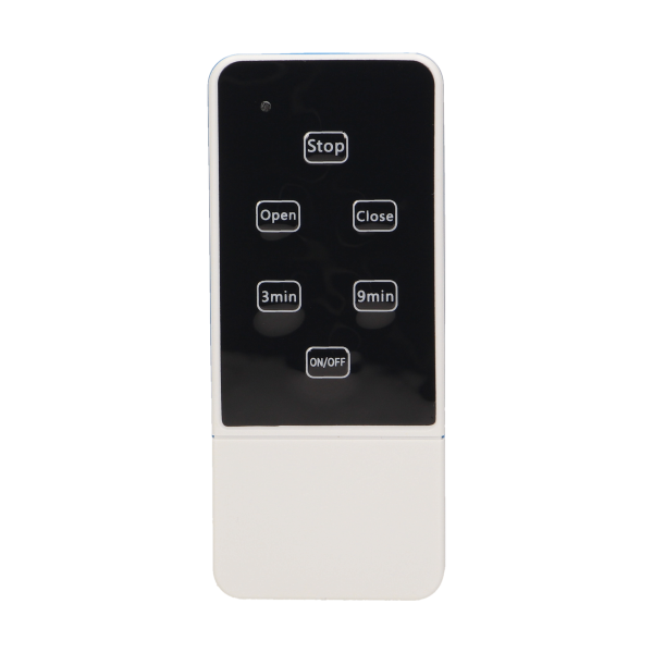 Wireless, touch curtain switch with remote control