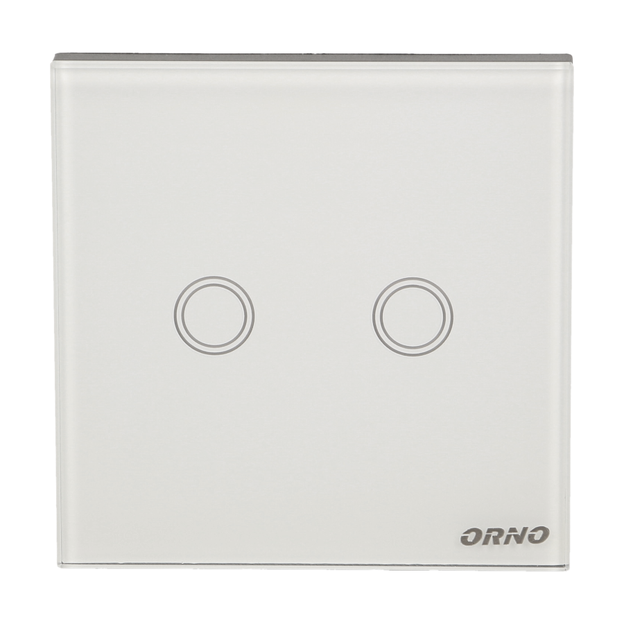 Bezprzewodowy, podwójny, dotykowy wyłącznik światła sterowany pilotem *