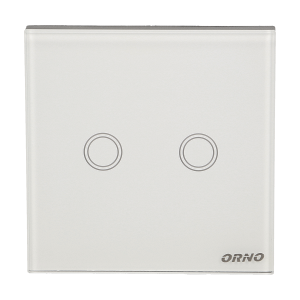 Bezprzewodowy, podwójny, dotykowy wyłącznik światła sterowany pilotem *