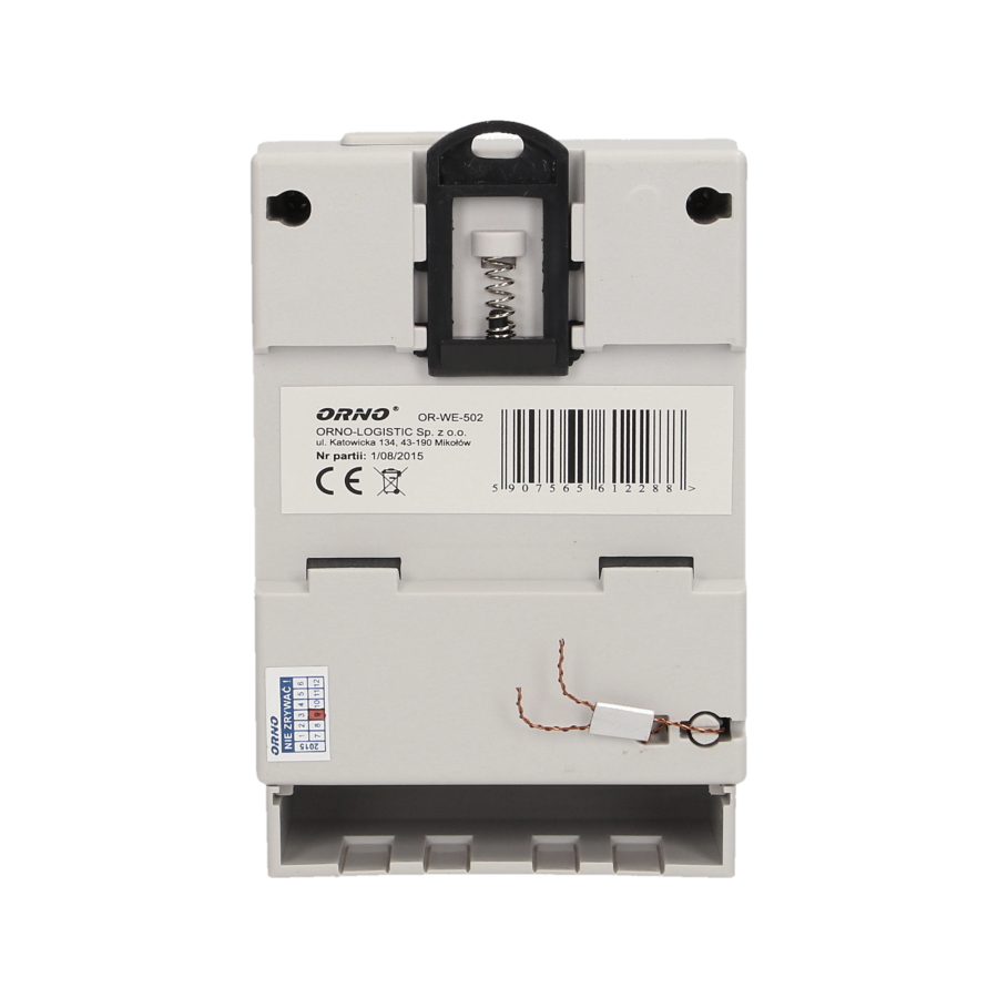 1-fazowy wskaźnik zużycia energii elektrycznej, 80A, 3 moduły, DIN TH-35mm
