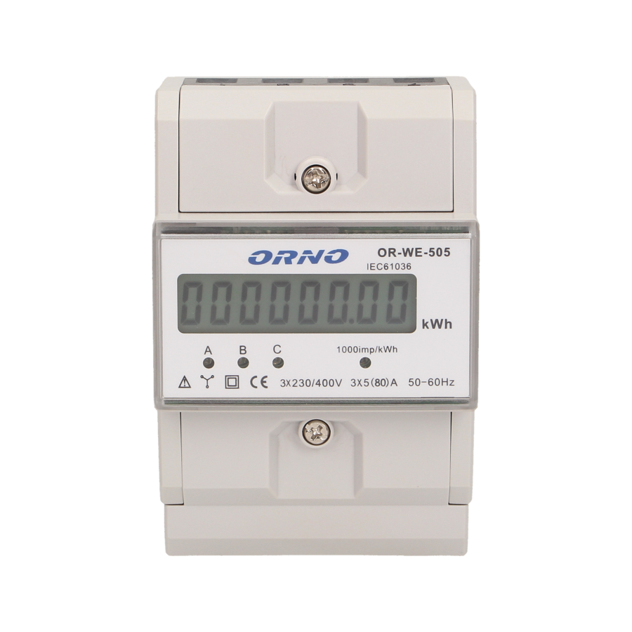 3-fazowy wskaźnik zużycia energii elektrycznej 80A *