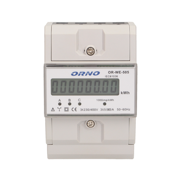 3-fazowy wskaźnik zużycia energii elektrycznej 80A *
