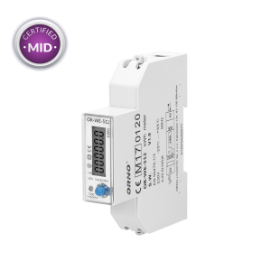 1-fazowy licznik energii elektrycznej, 100A, MID, 1 moduł, DIN TH-35mm