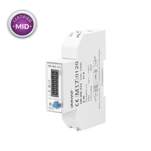 1-phase energy meter with RS-485, 100A, RS-485 port, MID, 1 module, DIN TH-35mm