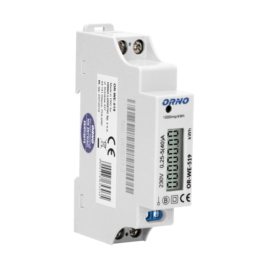 1-phase energy meter with MID, 40A
