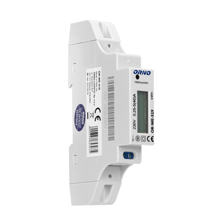 1-phase energy meter with MID, 40A
