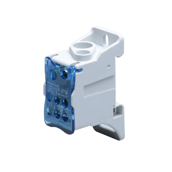 Blok rozdzielczy 125A, zaciski wejściowe 1x16 i 1x35mm², zaciski wyjściowe 6x16mm²