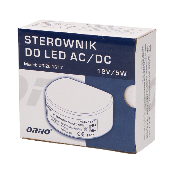 Zasilacz do LED do puszki 12VDC 5W, IP67