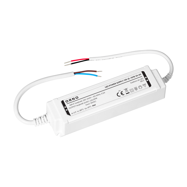 Zasilacz LED, hermetyczny, 24V, 60W, IP67, plastikowa obudowa Zasilacz LED, hermetyczny, 24V, 60W, IP67, plastikowa obudowa