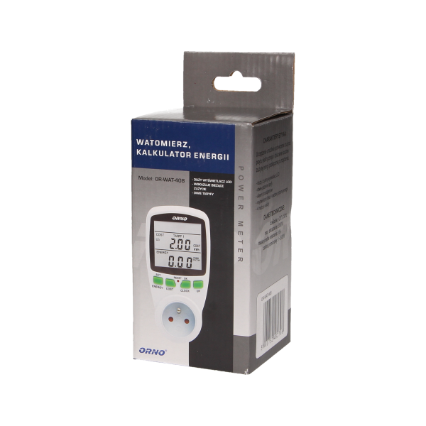 Dual tariff power meter with LCD display