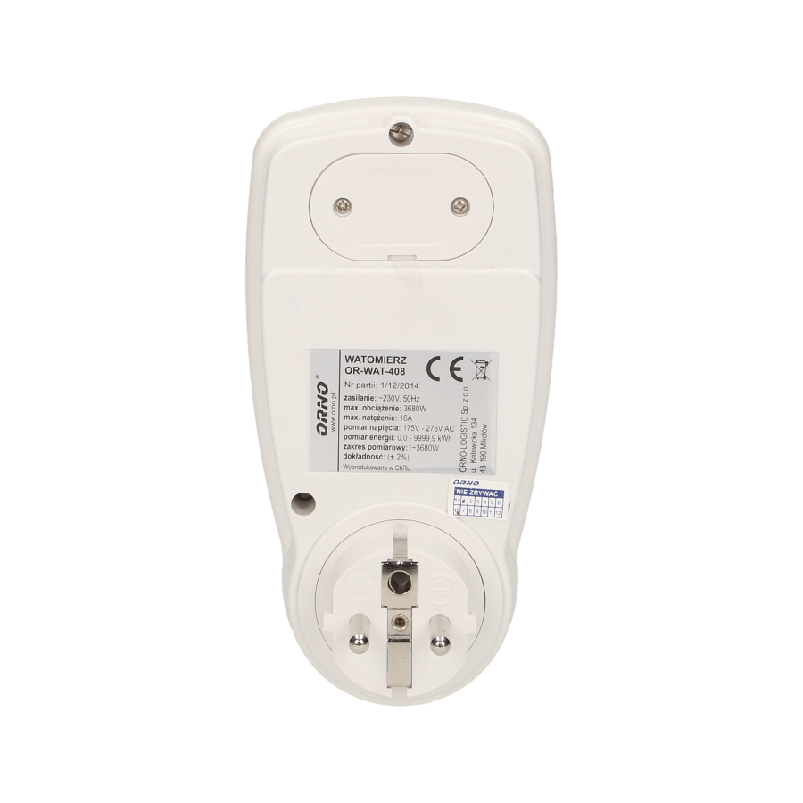 Dual tariff power meter with LCD display