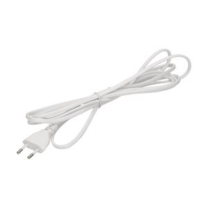 Connection cord with euro plug, 2x0.75mm2, 1.9m, white