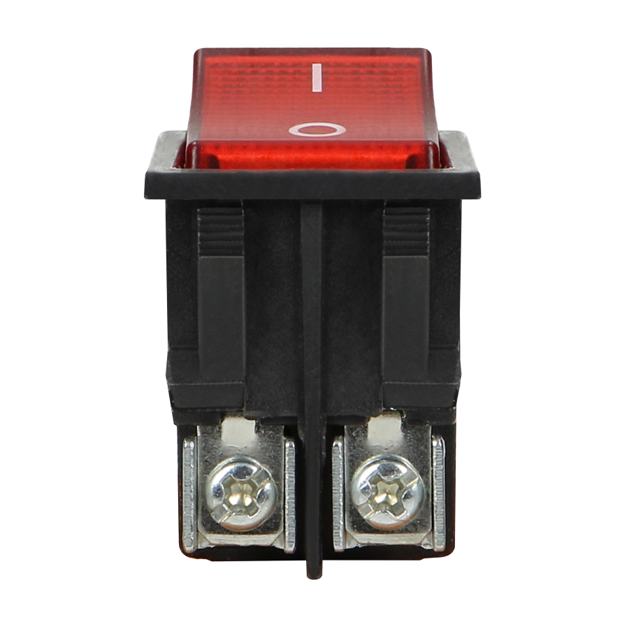 Rocker switch with backlight, black