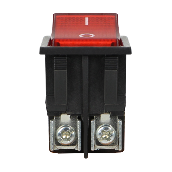 Rocker switch with backlight, black