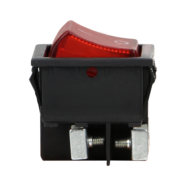 Rocker switch with backlight, black