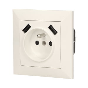 Gniazdo elektryczne z ładowarką USB